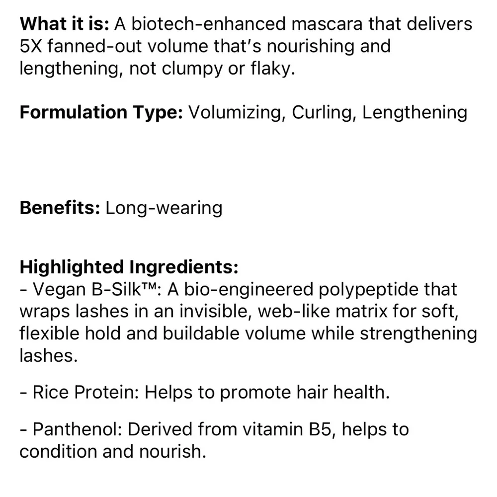 HAUS LABS BY LADY GAGA B Structural Volumizing & Lengthening Mascara